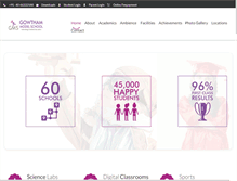 Tablet Screenshot of gowthammodelschools.com